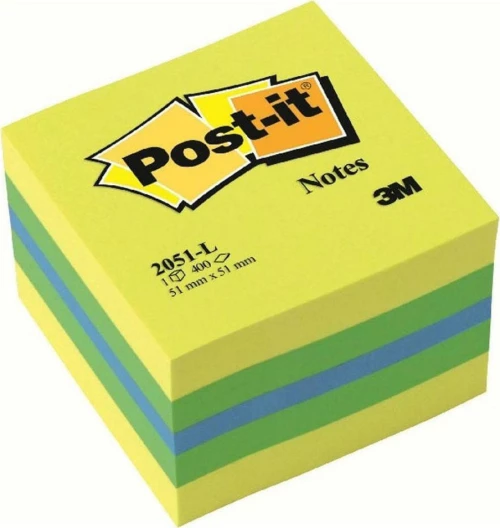 3M 2051L 400 φύλλα 5.1x5.1cm Πολύχρωμο