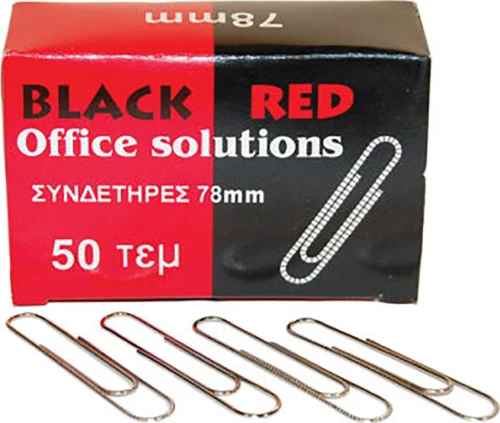 Black Red No.7 Συνδετήρες 78mm 50τμχ