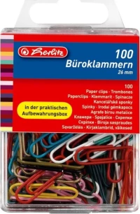 Herlitz Συνδετήρες 26mm Πολύχρωμοι 100τμχ