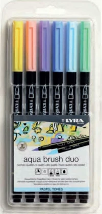 Lyra Aqua Brush Duo Pastel 6τμχ