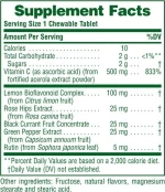 Nature's Plus Acerola C Complex 500mg 90 μασώμενες ταμπλέτες