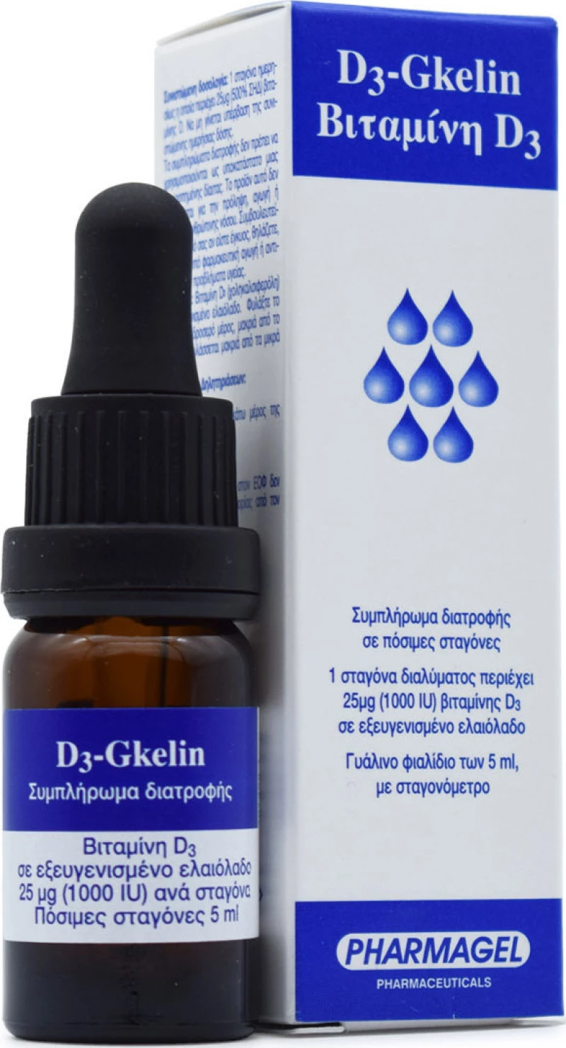 Pharmagel D3-gkelin Drops 1000iu 5ml