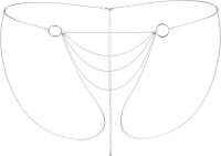 Bijoux Indiscrets Magnifique Bikini Chain Silver