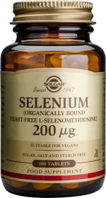 Solgar Selenium 200mcg 100 ταμπλέτες