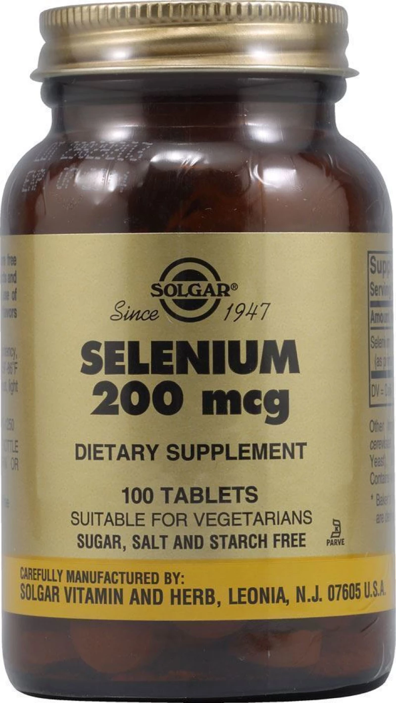 Solgar Selenium 200mcg 100 ταμπλέτες