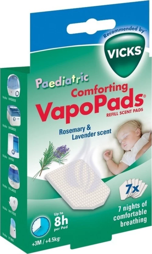 Vicks Vapopads Pediatric Rosemary & Lavender 7τμχ