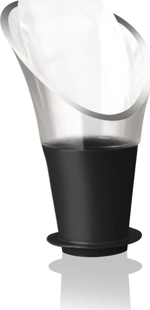 Vacu Vin Σετ Αξεσουάρ Κρασιού Elegant Μαύρο 3890660 5τμχ