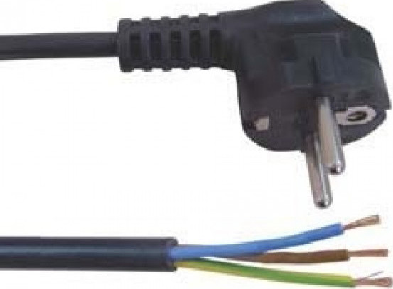 ΚΑΛΩΔΙΟ ΤΡΟΦΟΔΟΣΙΑΣ 3X1.5mm² 3m ΣΟΥΚΟ ΓΩΝ.ΜΑΥΡΟ YUN