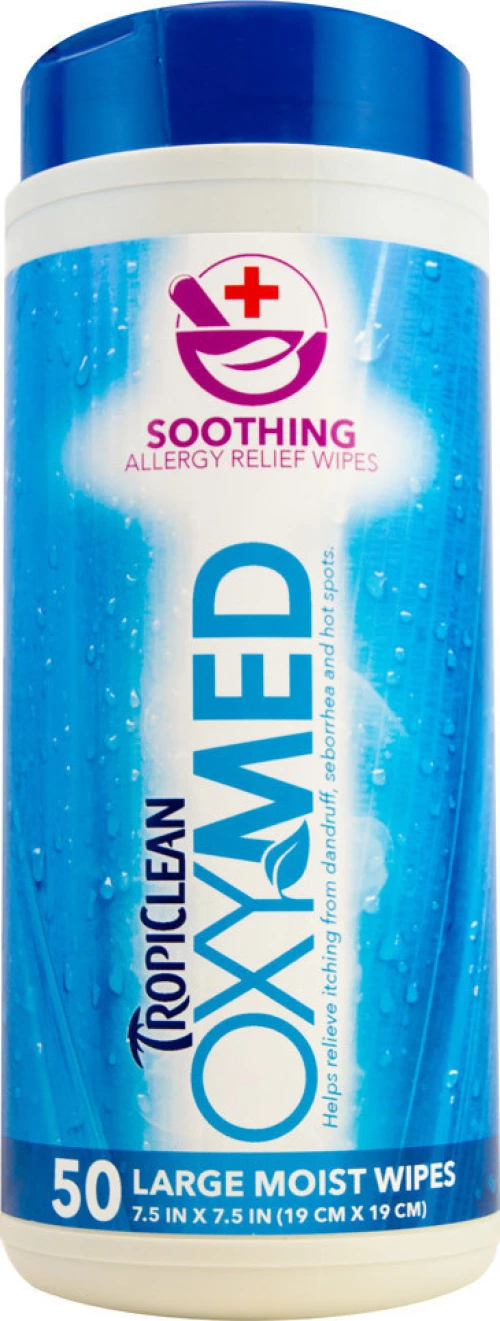 Tropiclean Oxymed Soothing Wipes 50pc