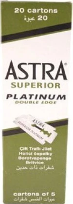 Astra Superior Platinum Double Edge Razor Blades 20 x 5τμχ