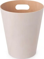 Umbra Ξύλινο Καλάθι Αχρήστων Woodrow 7.5lt Λευκό 23x22.9x28cm