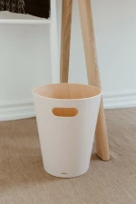 Umbra Ξύλινο Καλάθι Αχρήστων Woodrow 7.5lt Λευκό 23x22.9x28cm
