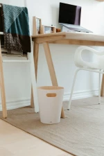 Umbra Ξύλινο Καλάθι Αχρήστων Woodrow 7.5lt Λευκό 23x22.9x28cm