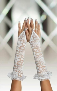 Softline 7708 Lace Gloves White