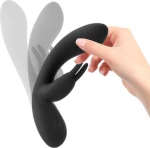 Tardenoche Noir Rechargeable Liquefied Silicone Vibrator 19.4cm Black