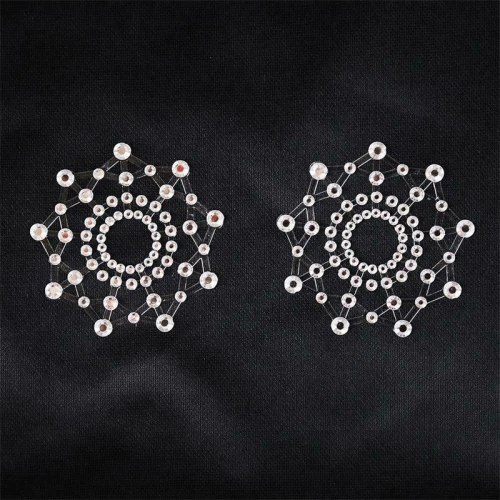 Fetish Addict Snowflake Nipple Covers White