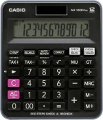 Casio Αριθμομηχανή Λογιστική MJ-120D Plus 12 Ψηφίων σε Μαύρο Χρώμα
