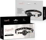 Coquette Vegan Leather Ball Gag Black