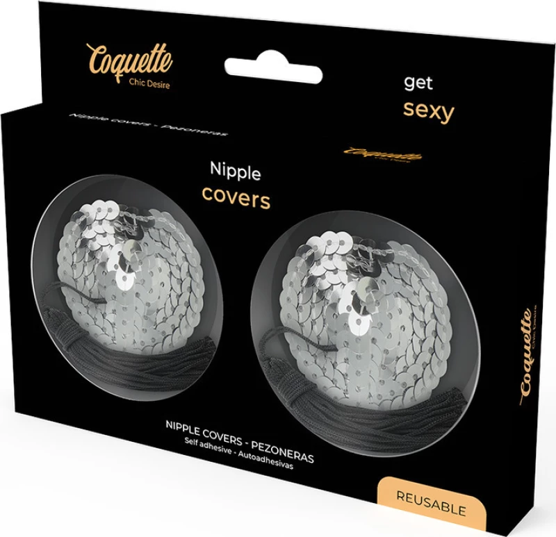 Coquette Chic Desire Nipple Covers Silver