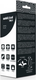 Addicted Toys Anal Plug Black 13.5cm