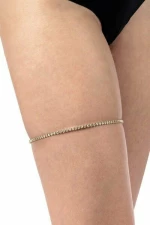 Gold Rhinestone Garter