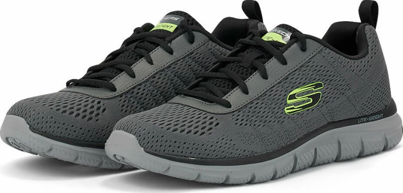 Skechers Track Training Ανδρικά Αθλητικά Παπούτσια Running Γκρι