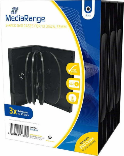 MediaRange 10 Discs 33mm BOX35-10