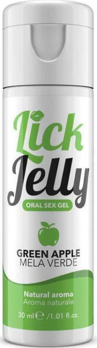 Lick Jelly Edible Lubricant Water Base Green Apple 30 ml