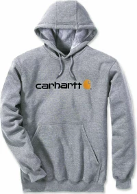 Carhartt Ανδρικό Φούτερ με Κουκούλα και Τσέπες Γκρι 100074-034