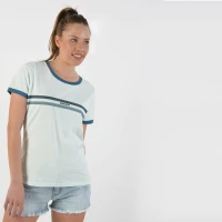 Emerson Chest Stripes Print Tee 191.Ew33.83 Pale Green Green