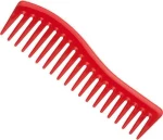 Eurostil Wavy Detangler Comb 00420 Κόκκινη