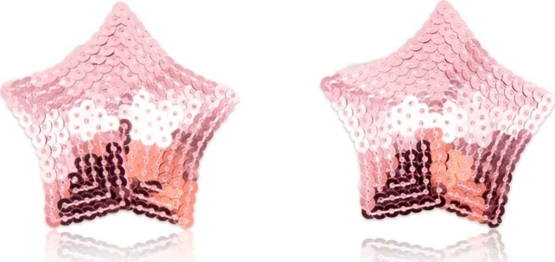 Fetish Addict Naughty Toys Pink Sparkling Star Nipple Covers