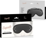 Coquette Fantasy Vegan Leather Blind Mask Black
