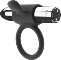 Black & Silver Cameron Rechargeable Cockring