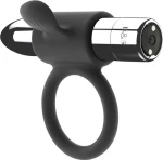 Black & Silver Cameron Rechargeable Cockring