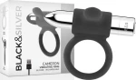 Black & Silver Cameron Rechargeable Cockring
