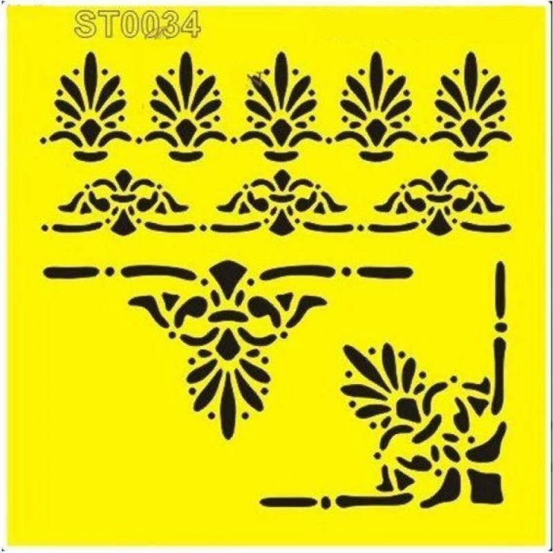 Next Στένσιλ Πλαστικό "Μπορντούρα 3" 16x16εκ. ST0034