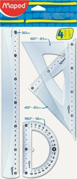 Maped Cristal Σετ 4τμχ 30cm 242830