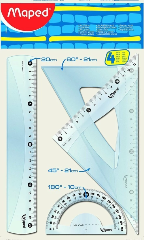 Maped Cristal 20cm Σετ 232865