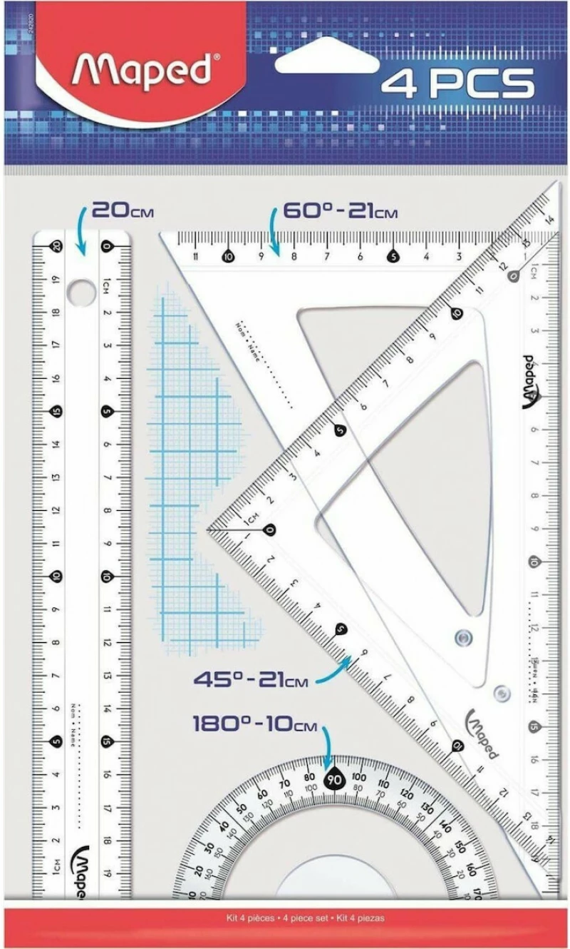 Maped Cristal 20cm Σετ 232865