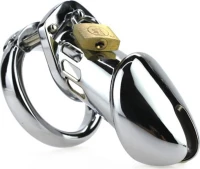 Steel Padlock Chastity Cage
