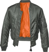 Brandit MA1 Ανδρικό Μπουφάν Bomber Αδιάβροχο για Άνοιξη Γκρι