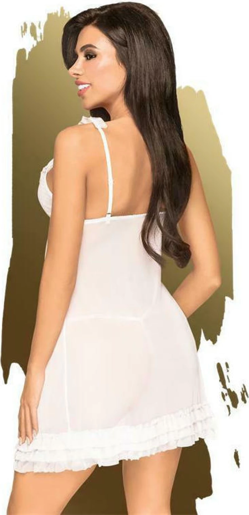 Penthouse After Sunset Babydoll & String White