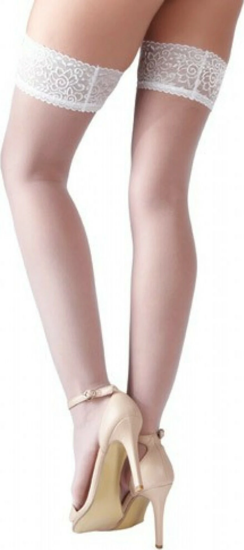 Cottelli Collection Stays-Ups Stockings White