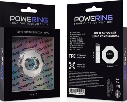 POWERING SUPER FLEXIBLE RESISTANT RING PR10 CLEAR 5cm
