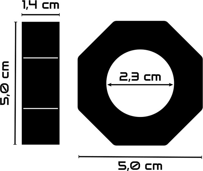 POWERING SUPER FLEXIBLE RESISTANT RING PR10 CLEAR 5cm