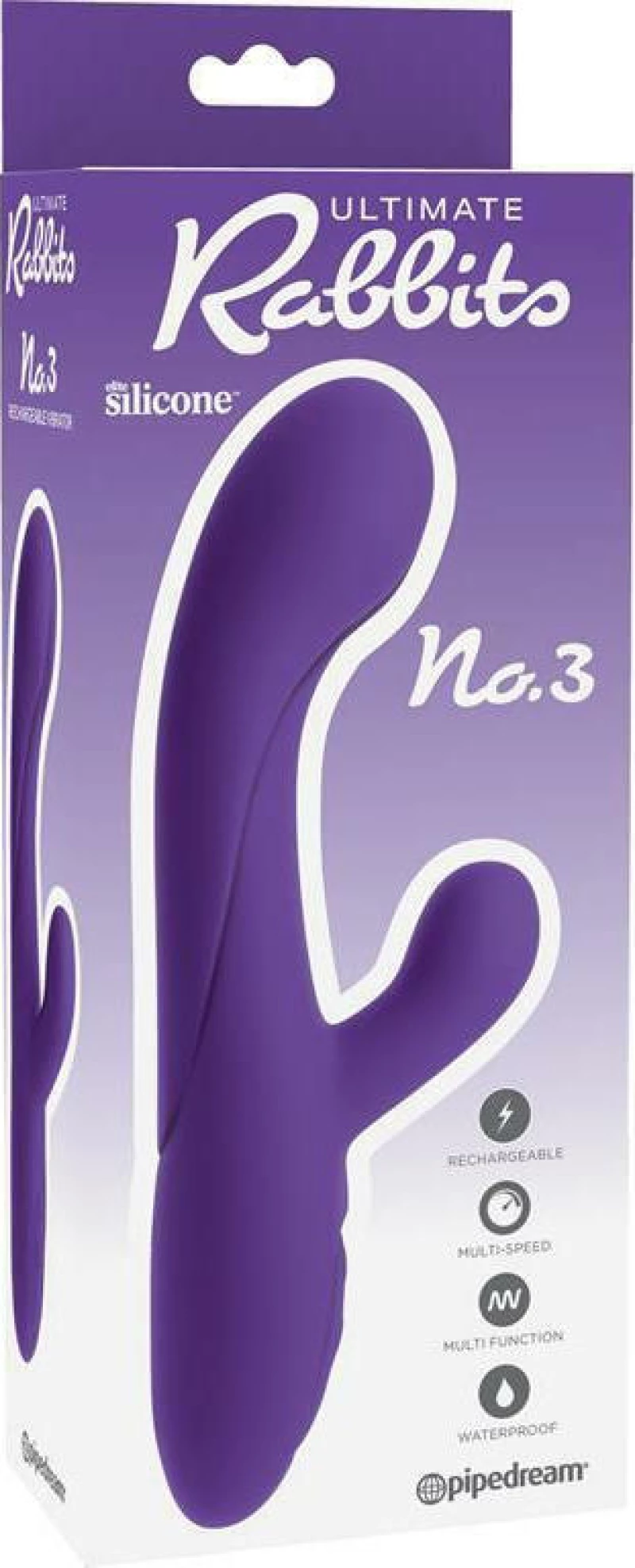 Pipedream Ultimate Rabbits No. 3 22cm Plum
