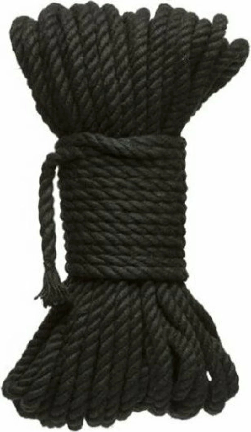Σχοινί Κάνναβης για Shibari 15 Μ Μαύρο
