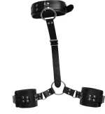 Collar & Hand Cuffs Black