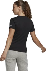 Adidas Essentials Linear Αθλητικό Γυναικείο T-shirt Λευκό με Στάμπα